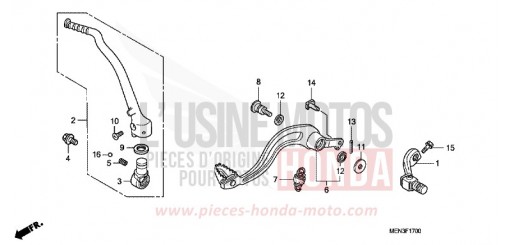 PEDALE/BIE. DE DEMARREUR DE KICK CRF450R9 de 2009